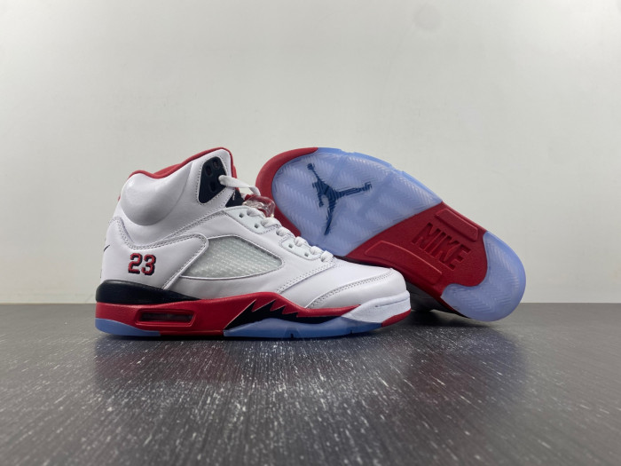 Air Jordan 5 Retro Fire Red Black Tongue (2013) 136027-120
