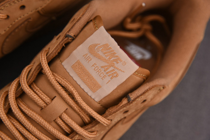 S*p reme x nike air force 1 low sp wheat*dn1555-200