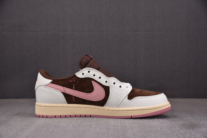 Travis Scott x Air Jordan 1 Low OG “Dark Pony/Pink Oxford” DZ4137-206