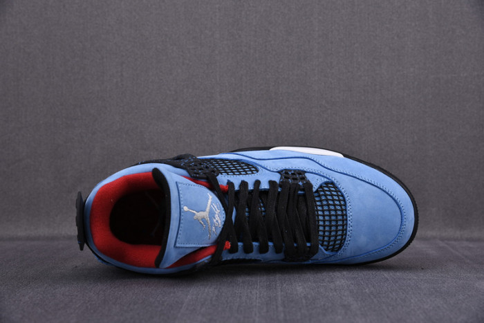 TRAVIS SCOTT X AIR JORDAN 4 “HOUSTON OILERS” UNIVERSITY BLUE 308497-406