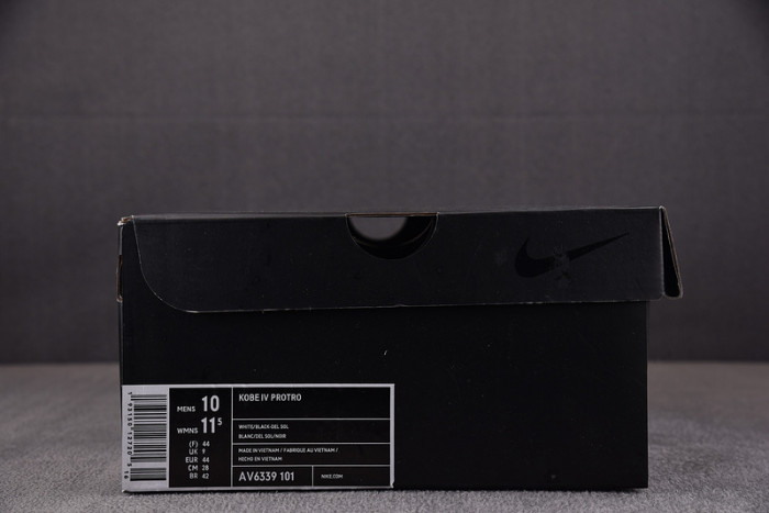 Nike Kobe 4 Protro White Black Del Sol AV6339-101
